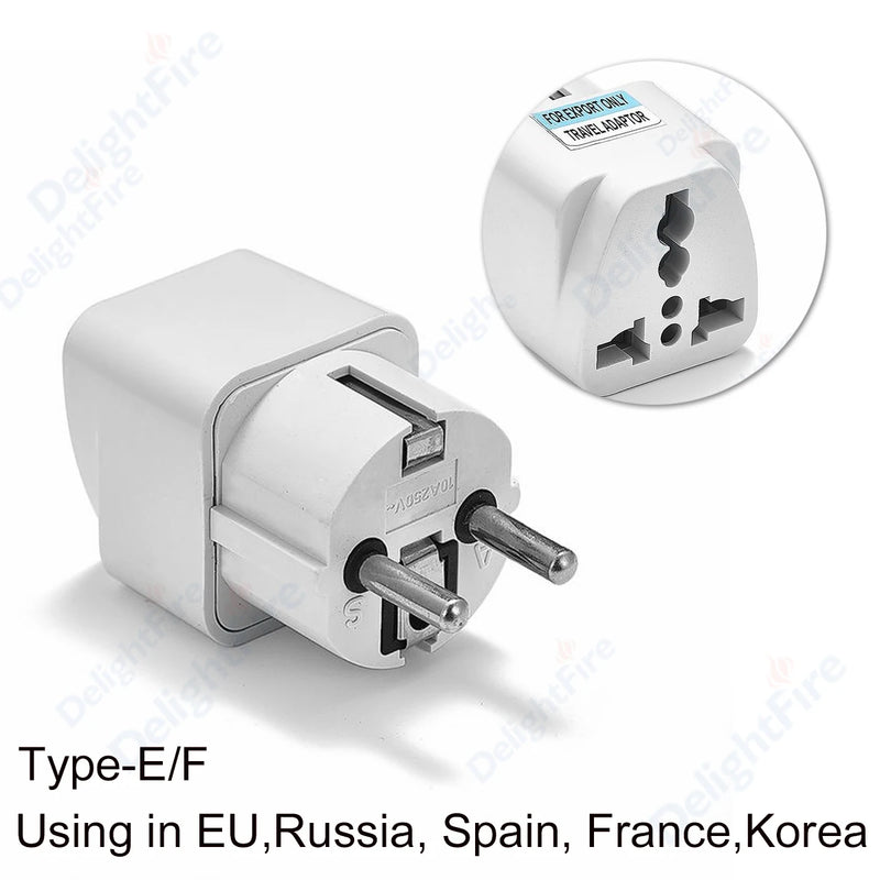 Universal Power Adapter Euro European EU To US America China CN British Australia AU Korea KR Travel Adapter AC Converter Plug