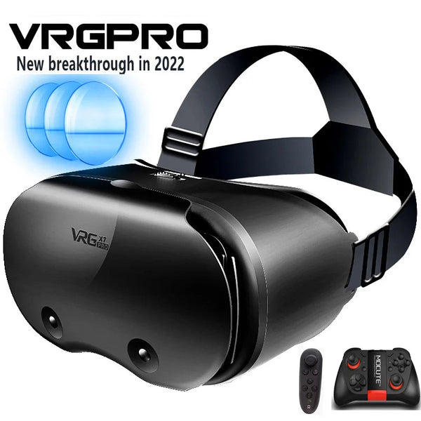 VRGPro X7 3D Helmet VR Glasses 3D Glasses Virtual Reality Glasses VR Headset For Google cardboard 5-7' Mobile with original box