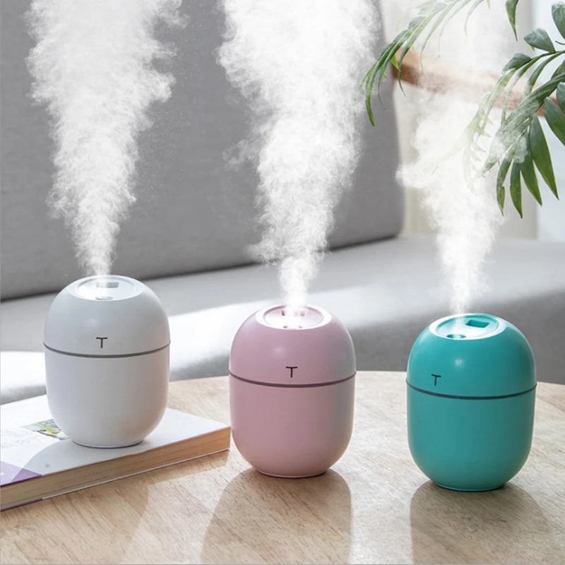 200ML Mini Air Humidifier USB Aroma Essential Oil Diffuser Home Car Ultrasonic Mist Maker Humidicador with LED Lamp