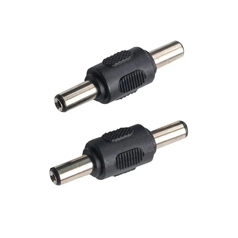 5/20PCS 5.5*2.1MM DC Conversion Head Jack Double Male to Male  Female to Female Panel Mounting Adapter Connector Plug For CCTV