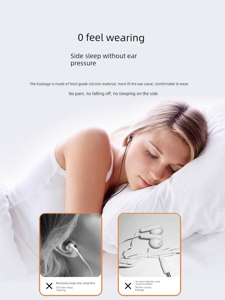 Headset Wired Typec Interface ASMR Nap Sleep Special Noise Reduction in-Ear Senhomtog Applicable to Xiaomi