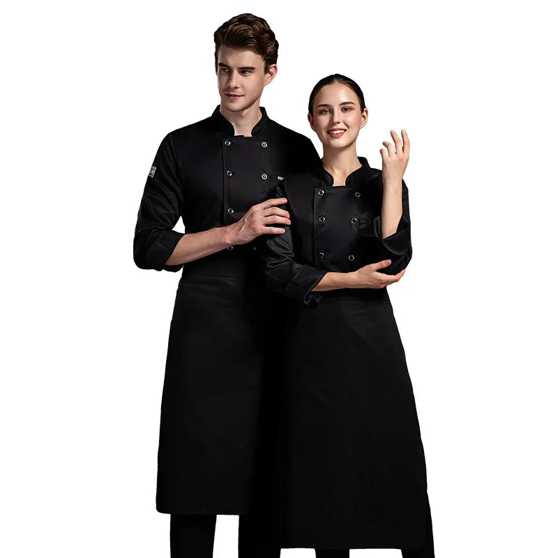 French Western Restaurant Steak Shop Uniform Long Sleeve Pastry Autumn and Winter Chef Work Clothes