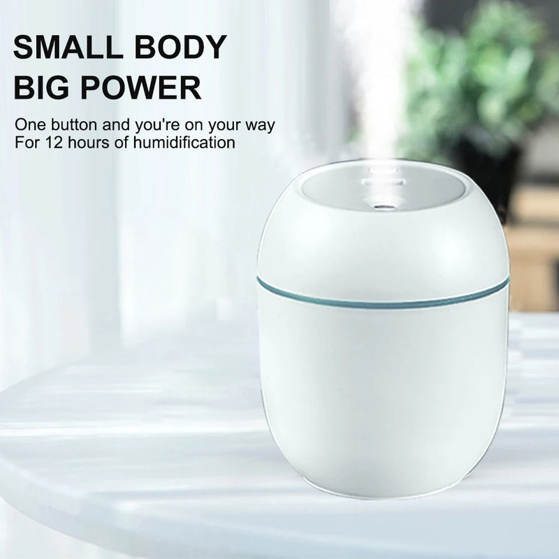 New 200ml Air Humidifier Car Aroma Diffuser Mini USB Essential  Oil Diffuser Car Purifier Aroma Anion Mist Maker with LED Lamp