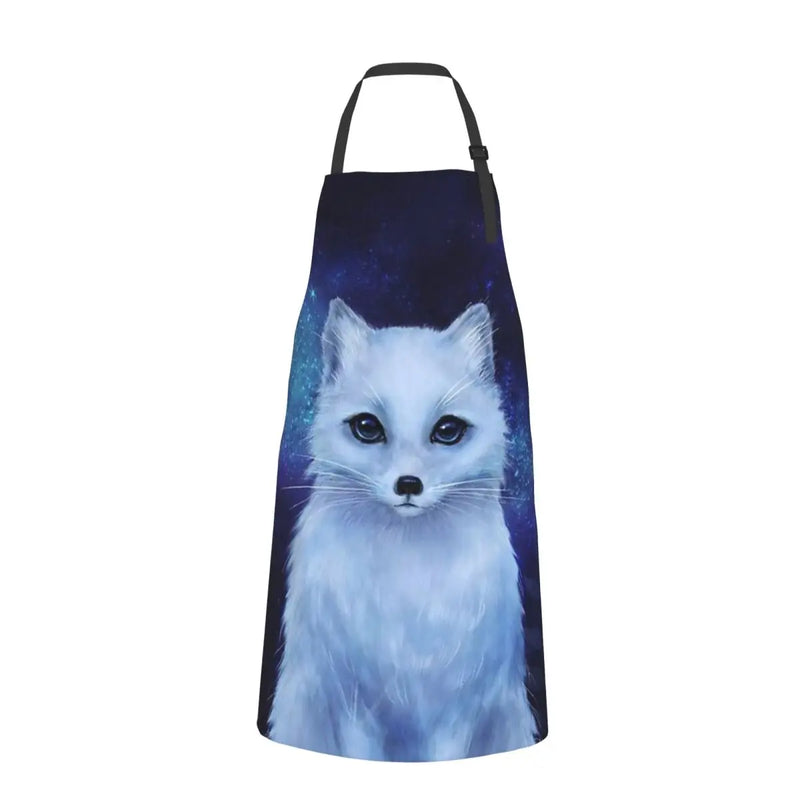 Winter Fox Waterproof Kitchen Apron For Women/Men With Pockets Work Restaurant Shop Waiter Work Uniform