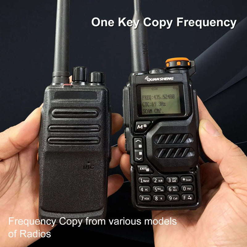 50-600MHz RX Walkie Talkie UV-K5 Quansheng VHFUHF 136-174MHz 400-470MHz RX TX Both DTMF VOX FM Air Band Wireless Freq Copy Radio