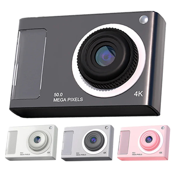 Compact Small Camera HD 1080P 48MP Dual Lens Digital Point and Shoot Camera Anti Shake Support 32GB Card for Boys Girls Children