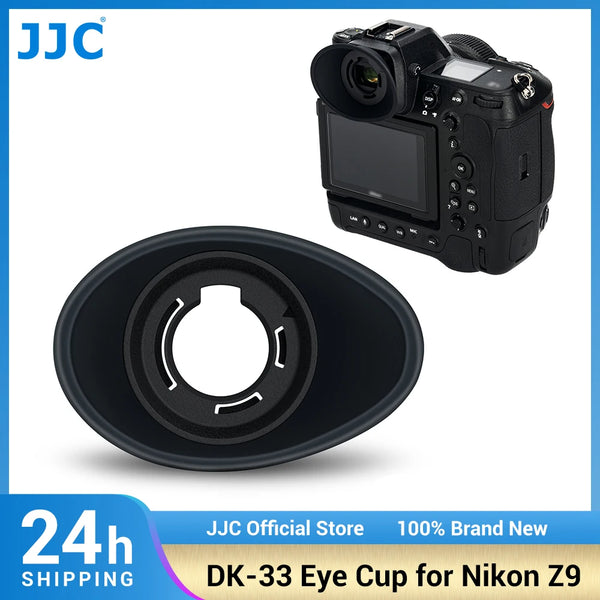 JJC Zf Z9 Z8 Eye Cup Eyepiece Camera Viewfinder Eyecup Soft Silicone 360 Rotating Extension Oval Replace Nikon DK-33 Eye Cup