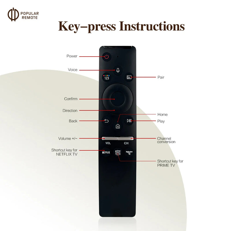 Voice Remote Control BN59-01312B for Samsung Smart 4K TV UN43TU8000 UN43TU8200FXZA UN50TU8000 UN55TU8000FXZA UN55TU850DFXZA