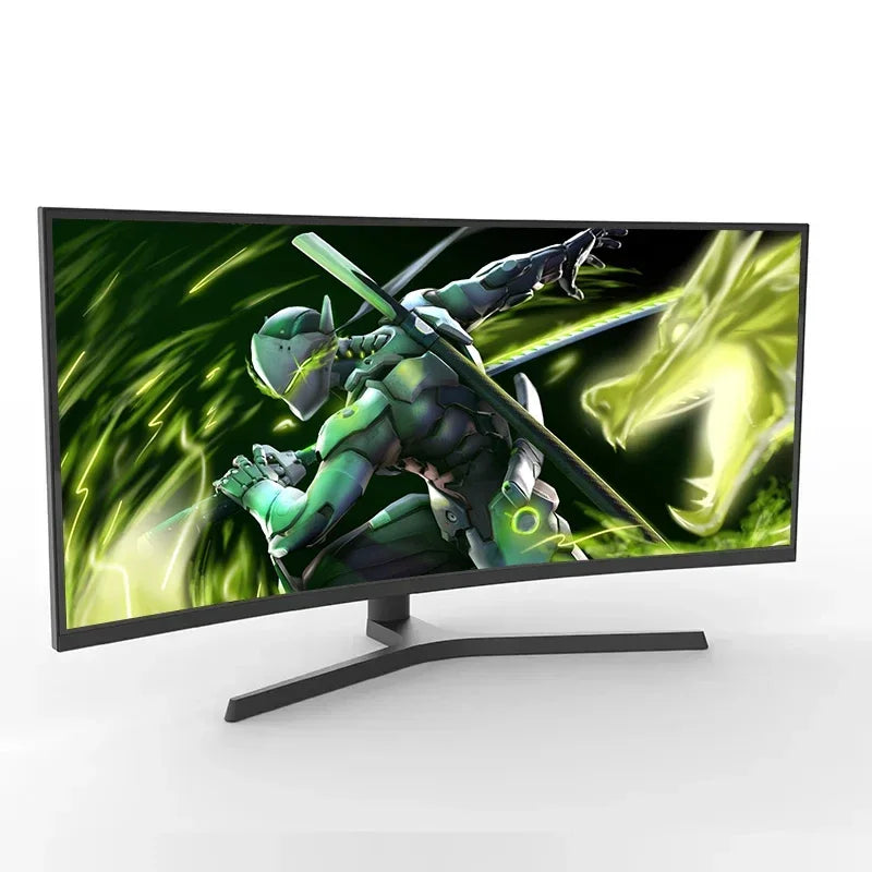 34 Inch Curved Screen Monitor 165 Hz 4k 3440*1440 21:9 Super Wide Gaming Monitor With Breathing Light