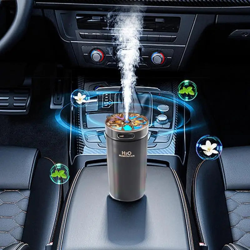 Wireless Car Diffuser Humidifier Auto Air Purifier Aromo Air Freshener With LED Light Travel Humidifier Mini Humidifier for all