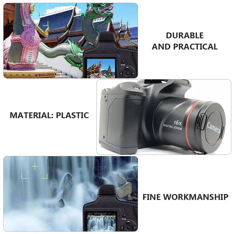 Digital Camera Portable 16X Zoom Video Camcorder Photography Telephoto Camera For Students Beginner Professional Photographer