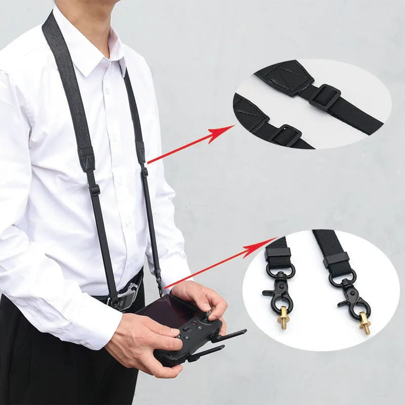 Remote Controller Lanyard for DJI RC/RC 2/ RC PRO Adjustable Neck Strap with Screen Hanging Straps For Mini 3/3Pro/Mavic 3/Air 3