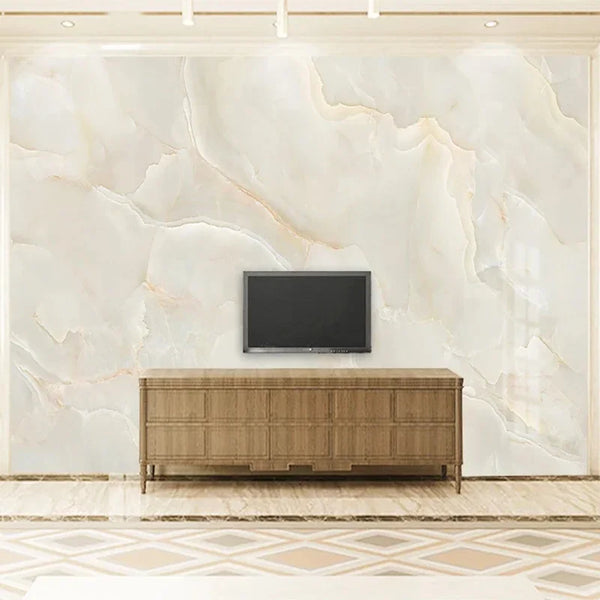 Photo Wallpaper Modern Simple Beige Marble Background Wall Mural Living Room TV Sofa Hotel Luxury Decor Papel De Parede Sala 3 D