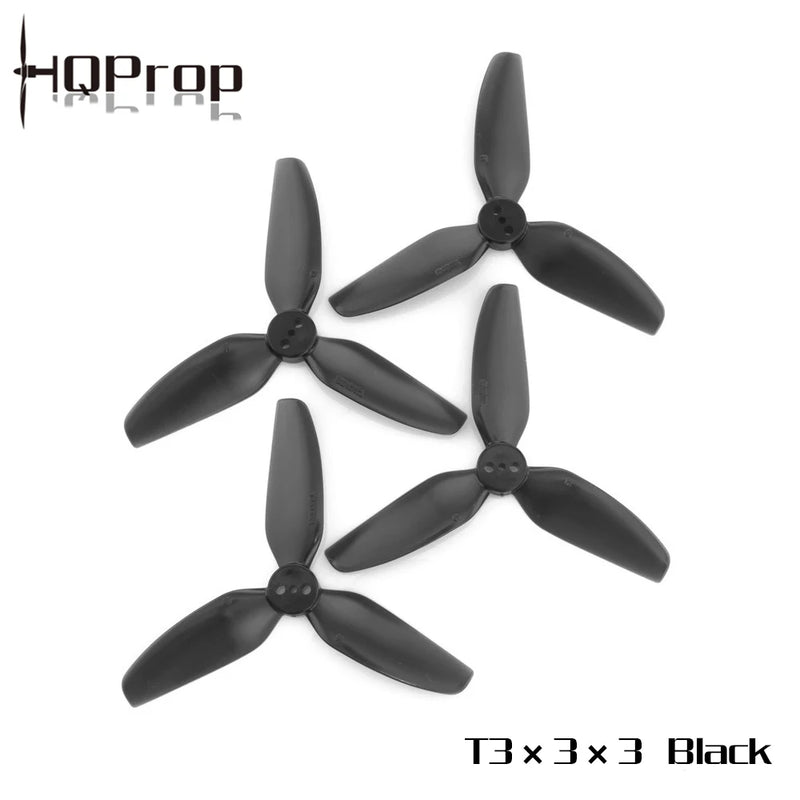 10Pairs(10CW+10CCW) HQPROP T3X3X3 3030 3-Blade PC Propeller 1.5mm for RC FPV Freestyle 3inch Toothpick Cinewhoop Ducted Drones