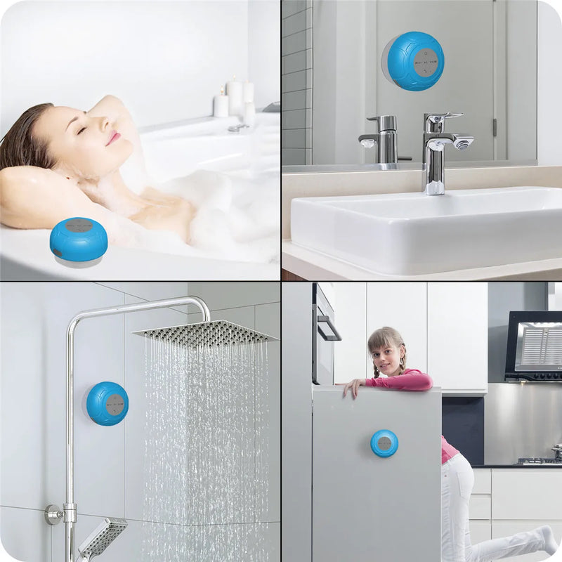 Speaker Dustproof Bathroom Waterproof Wireless Bluetooth Speakers With IPX5 Car Shower Hands-Free Speakers