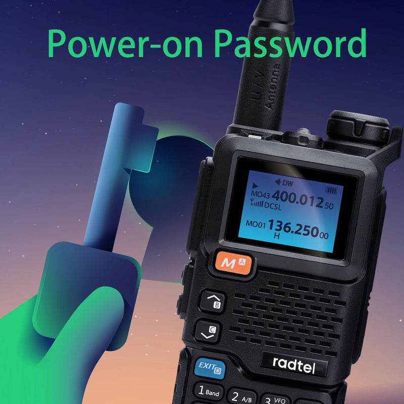 Radtel RT-600 Air Band Walkie Talkie Portable Am Fm Two Way Radio Commutator VHF Station K5 Receiver Ham Wireless Set Long Range