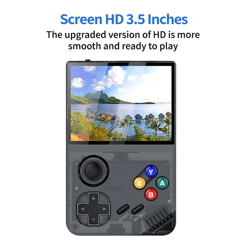 NEW GameHero M19 3.5 Inch 640*480 IPS Screen Handheld Game Console RK3566 Retro Gaming EmuELEC System Children's Gifts