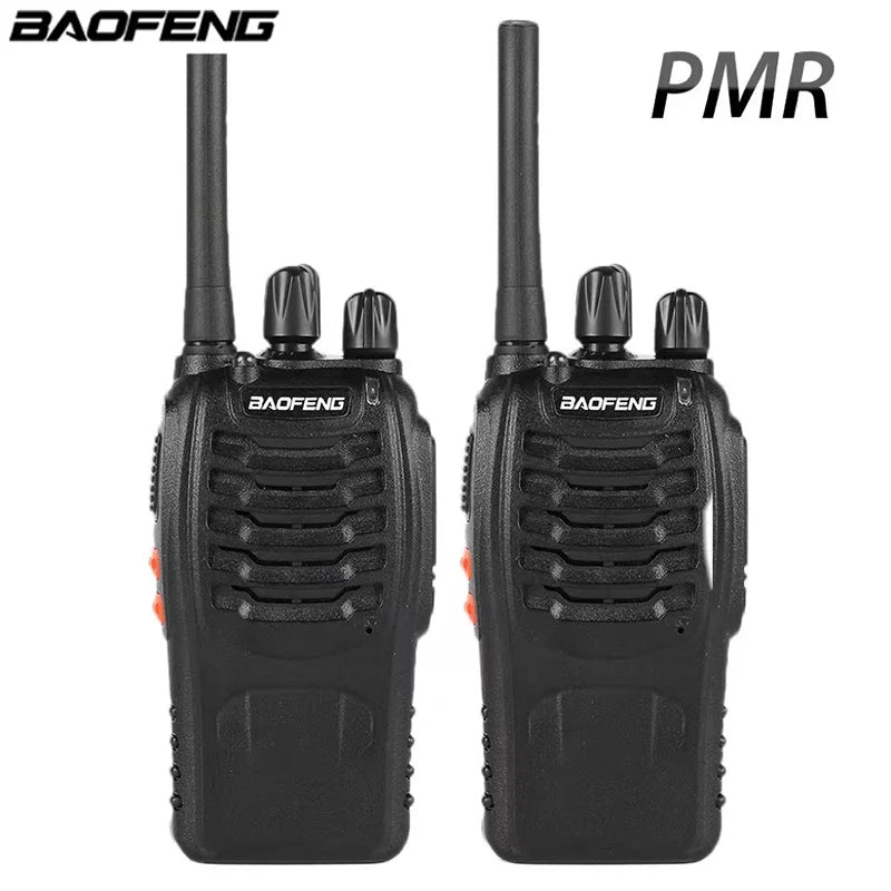 Baofeng 5W 2Pcs/Pack BF-88E PMR446MHz Wireless 1500mAh Battery Capacity Handheld Walkie Talkie with Headset and Charger