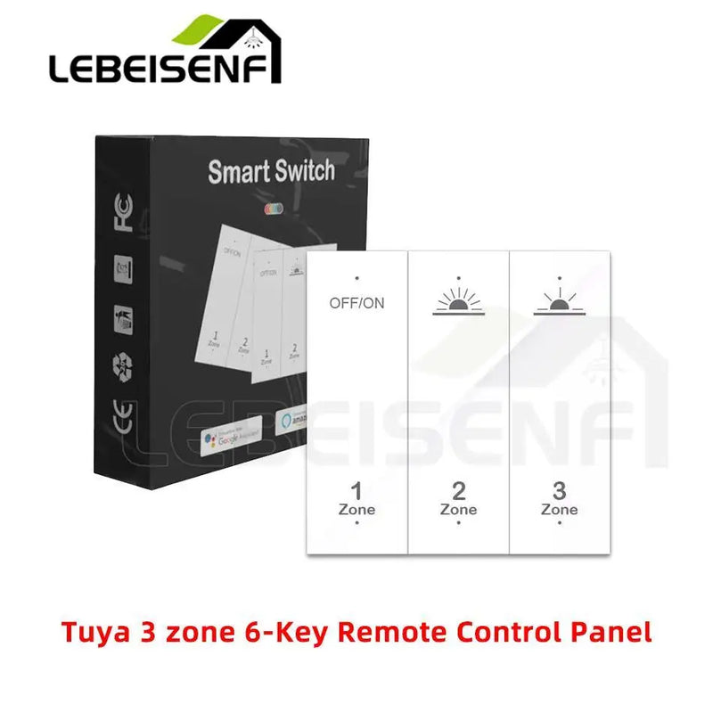 New Bluetooth Beacon 2.4G 4 Zones 8-Key RF Wireless Remote Control for Smart Tuya LED Strip Light WiFi Dimmer Groups Controller