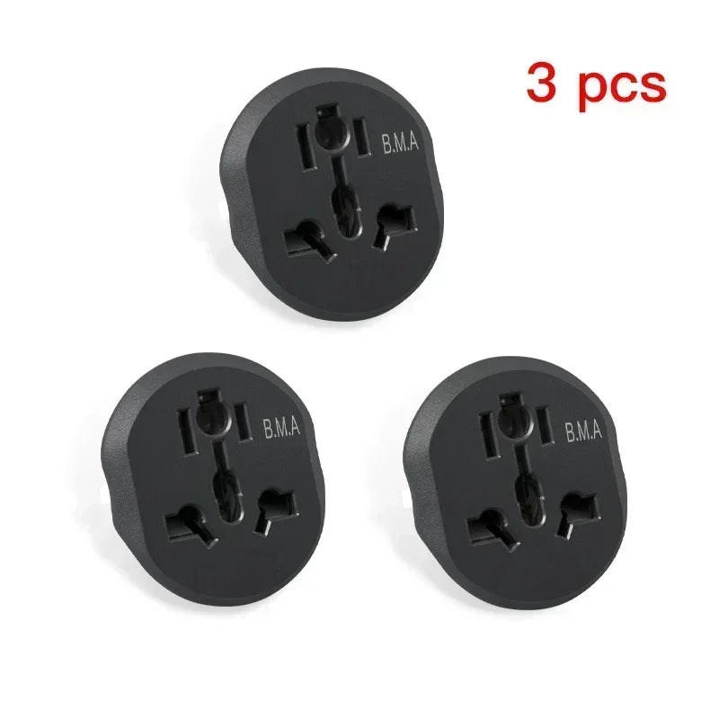 3/5/7 PCS EU Plug Adapter Universal 16A EU Converter 2 Round Pin Socket AU UK CN US To EU Wall Socket AC 250V Travel Adapter