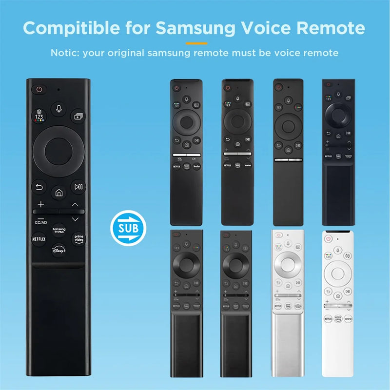 BN59-01385A Replacement Voice Remote Control for Samsung Neo QLED UHD HDR FHD 4K 8K Smart TV 2019-2022 (No Solar Function)