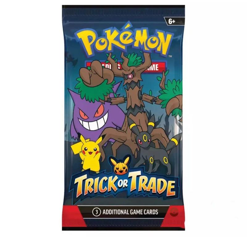 2024 Pokemon Cards Trick or Trade Halloween Booster Bundle Gengar pokemon TCG Child Party Game Limited Collection card