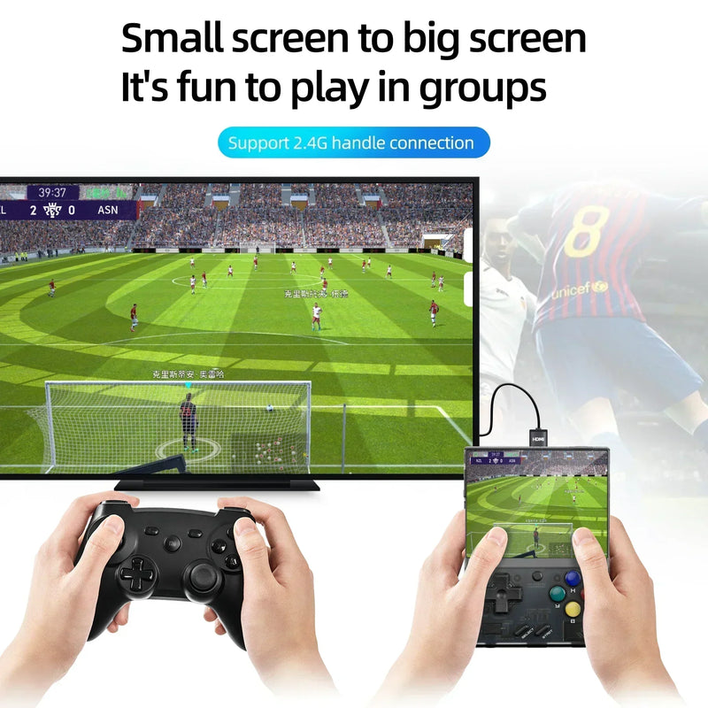 MIYOO MINI PLUS Consoles Handheld Game Players 3.5'' IPS Screen Portable Retro Video Game Linux System Emulator Wireless PSP PS1