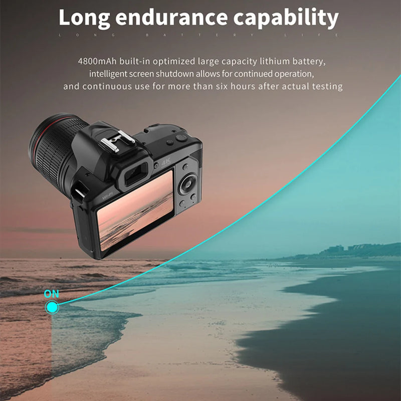 D5 Video Camera 4K Recording Camera Digital Shoot Camera With 16X Digital Zoom 4K Dual Lens Professional Camcorder