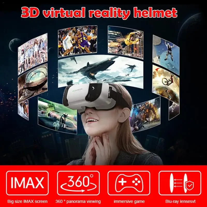 VR SHINECON Virtual Realidad Headset for Phone 3D Journey Glasses Compatible with Xiaomi Huawei Sumsang Android and iOS Devices