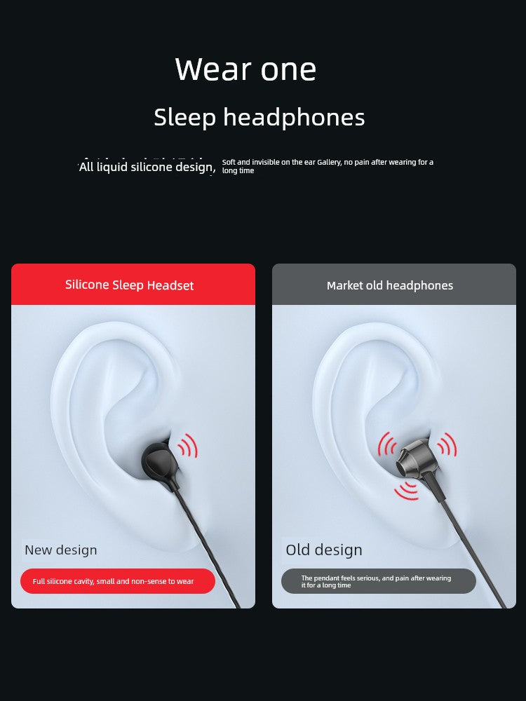 Headset Wired Typec Interface ASMR Nap Sleep Special Noise Reduction in-Ear Senhomtog Applicable to Xiaomi