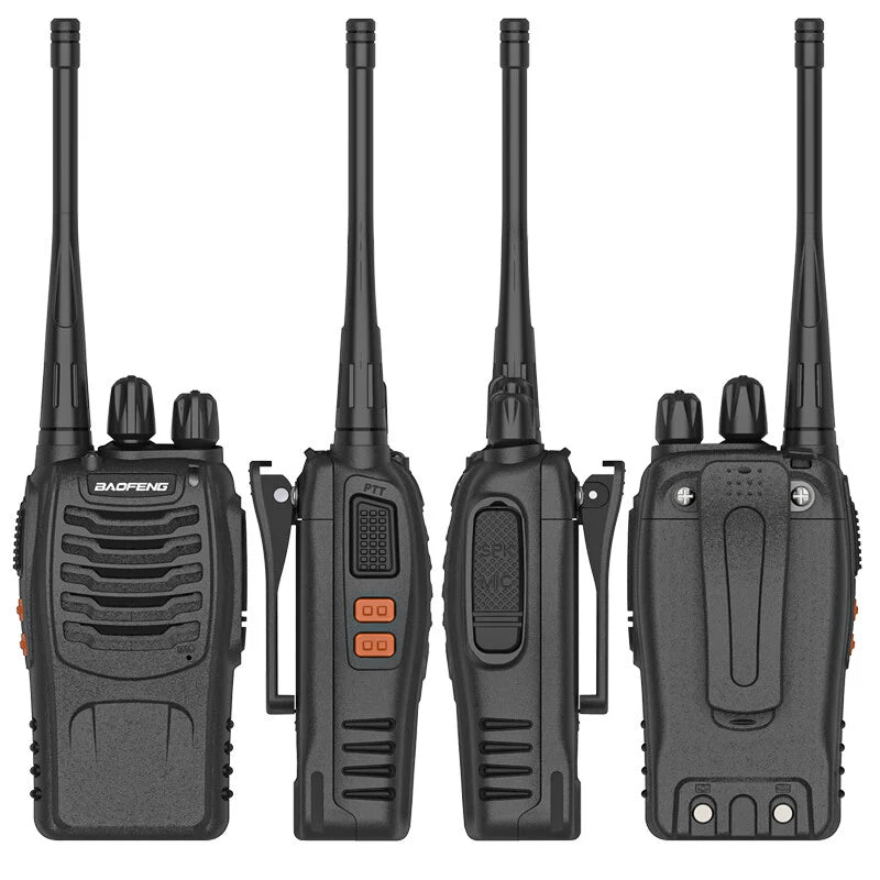 2PCS Baofeng BF-888S  5W Walkie Talkie Dual Band Portable Long Range Standby UHF 400-470MHz USB Ham Two Way Radio for Hunting