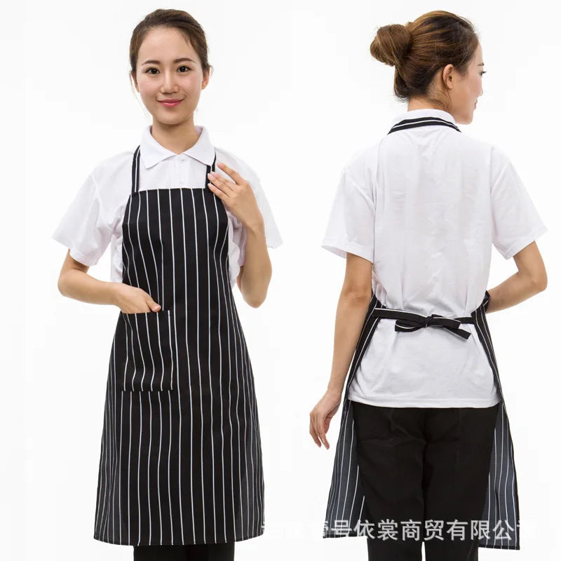 Wholesale Supply Neck-Hanging Customized Logo Hotel Kitchen Catering Hot Pot Restaurant Chef Work Apron