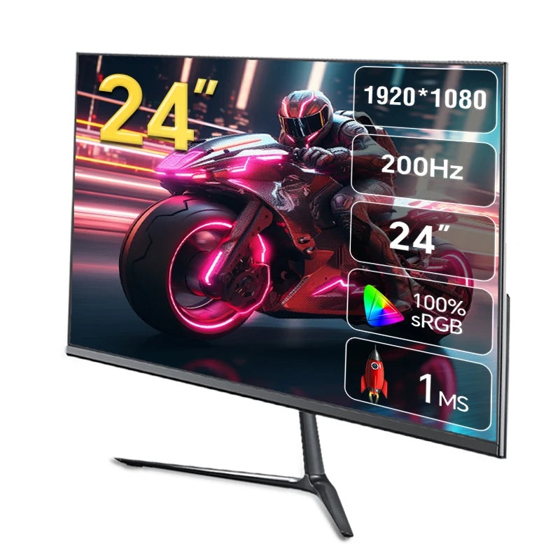 24 inch IPS ultra-thin screen 200HZ computer game monitor 100HZ FHD 1920*1080 1MS competitive PS4 game console screen