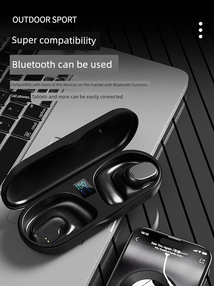 Non in-Ear Bluetooth Headset Real Wireless Sports Ear-Mounted Ultra-Long Life Battery Running High Sound Quality Men and Women 2024 New Arrival