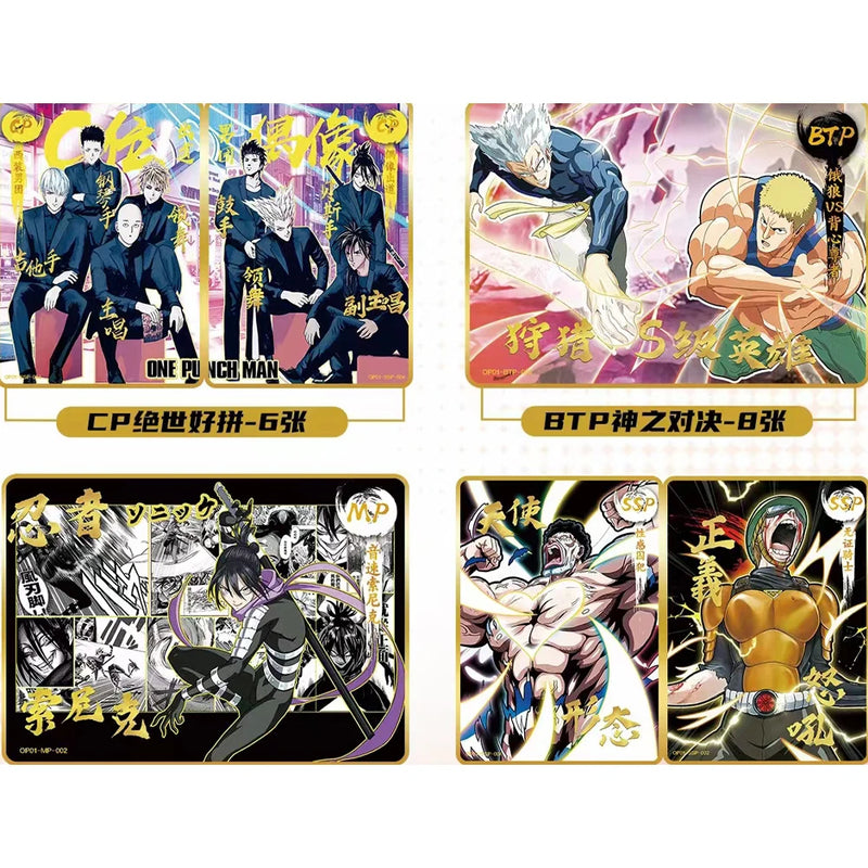 ONE PUNCH MAN Collection Cards for Children Original Japan Bleach Cards Cartas Game Cards Birthday Gifts Kids Hobby Battle