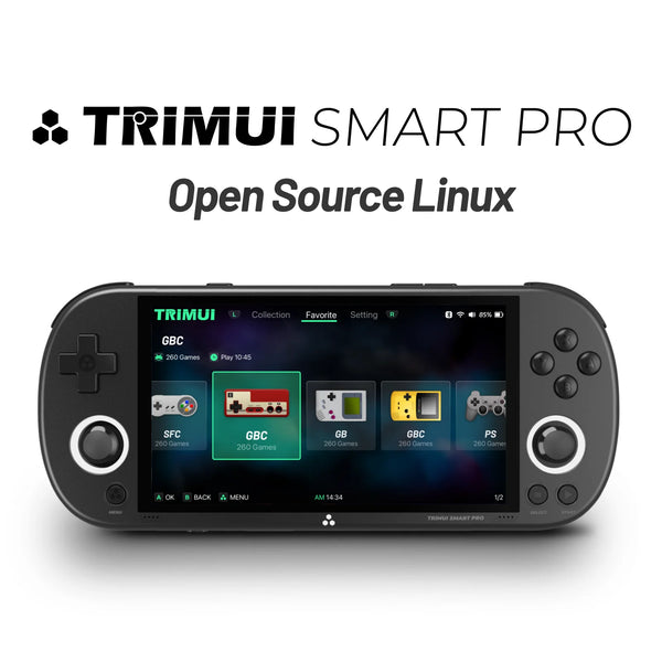 4.96''IPS Screen Trimui Smart Pro Handheld Game Console Linux System Joystick RGB Lighting Smartpro Retro Video Game Player Gift