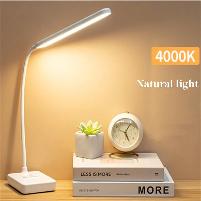 30 LED Reading Light Dimmable 3 Modes USB Rechargeable Touch Control Reading Study Light Table Lamp for Bedroom Christmas Gift