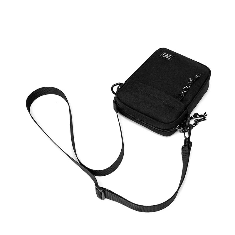 Casual Shoulder Chest Bag for Men Handbags Solid Color Messenger Phone Wallet Bag Mini Nylon Crossbody Sling Bag Husband Purse