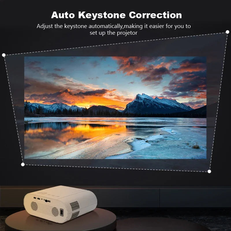 Vivicine New L007Q Android 11 WIFI Full HD 1080p Home Theater Video Game Projector,2G RAM 32G ROM