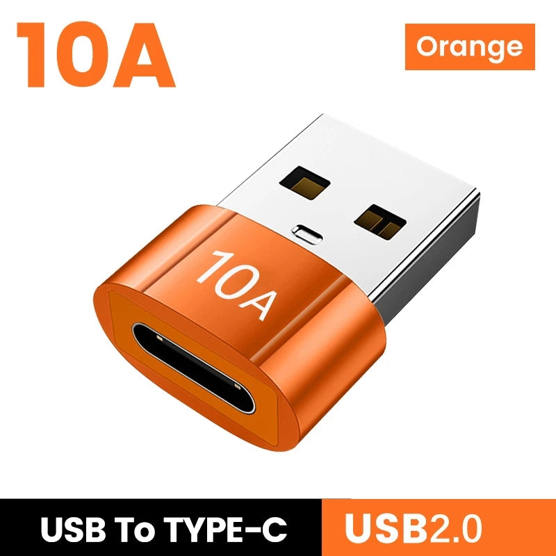 Olaf 10A OTG USB3.0/2.0 To Type C Adapter TypeC Female to USB Male Converter Fast Charging OTG For Macbook Laptop Xiaomi Samsung