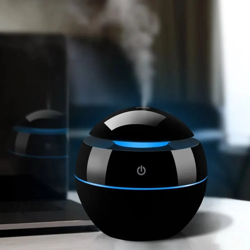 Mini Humidifier Usb Aromatherapy Machine Car Mounted Air Purifier Indoor Facial Hydration Night Colorful Atmosphere Light