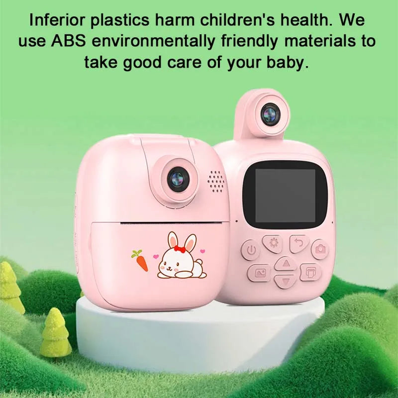 Instant Print Digital Kids Camera 1080p HD For Gifts Boys Birthday Girls Children Paper Shoot Photo Video Cameras Toy Outdoor