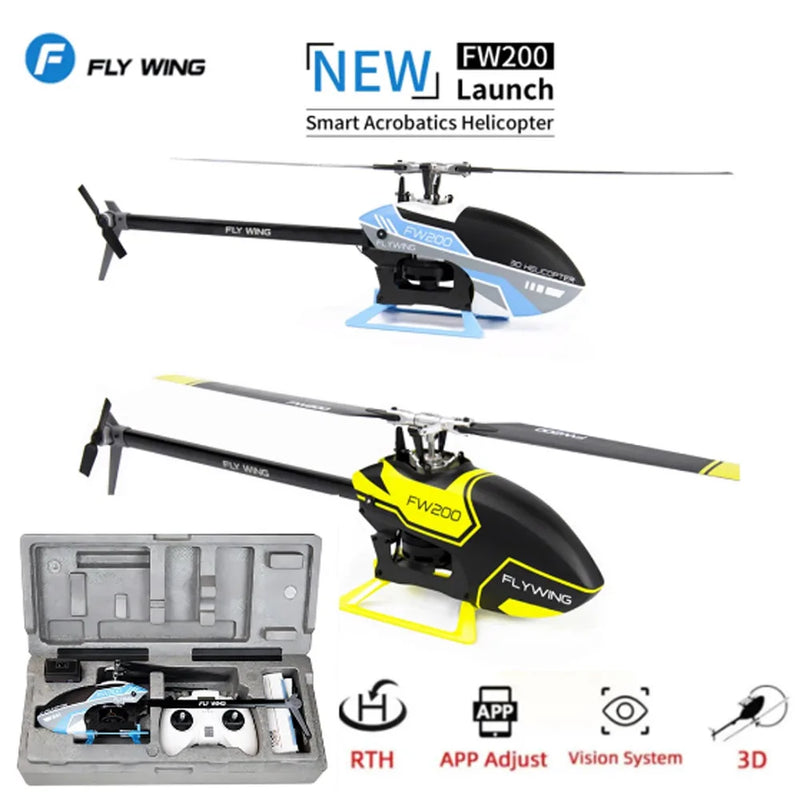 FLYWING FW200 RC Helicopter H1 V2 8CH 3D Smart GPS RTF Self Stabilizing 3D Brushless Direct Drive outdoor indoor Dron Quadcopter