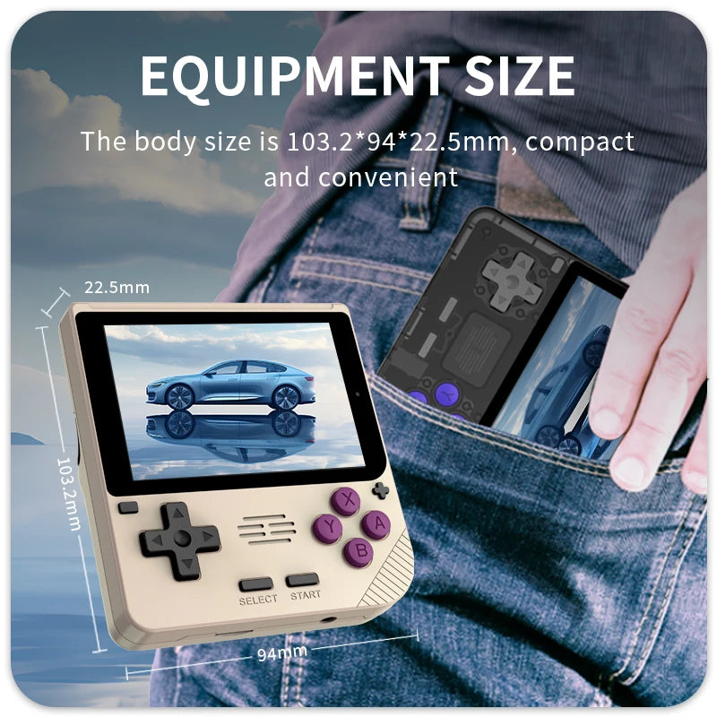 Powkiddy V10 Retro Handheld Game Console 3.5 Inch Video Game Player PS1 Emulator Children's Gifts