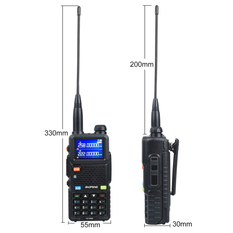 Baofeng UV-5RM Multi Band Walkie Talkie Air Band One Key Fast Frequency Copy 8W Vox Scrambler FM Radio 8W 999Ch