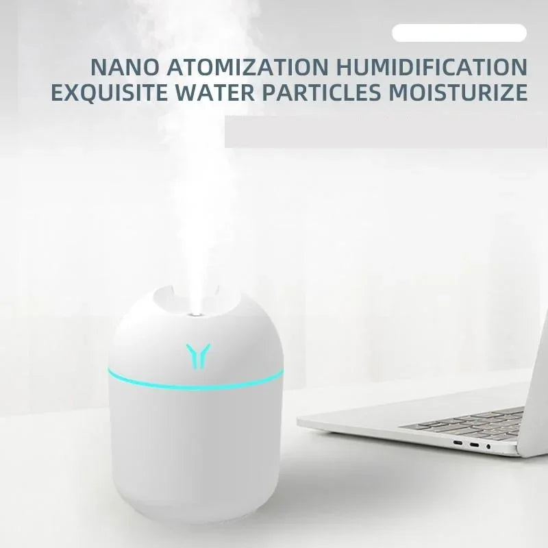 Xiaomi 250ML USB Mini Air Humidifier Aroma Essential Oil Diffuser For Home Car Ultrasonic Mute Mist Maker Diffuser Color Lamp