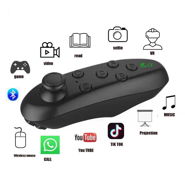 Wireless Bluetooth-compatible Gamepad Update VR Remote Controller For Ios Android VR Mobile Games Pad Control For 3D Glasses vr