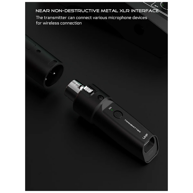 New Wireless Microphone UHF Wireless XLR Transmitter and Receiver for Dynamic Microphones  o Mixers PA Systems