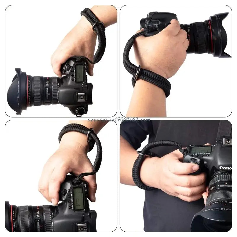 Digital Camera Wrist Hand Strap Grip Paracord Braided Mountaineering Wristband for Hand-Woven Wristband Accessories