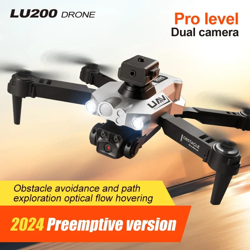 Xiaomi Lu200 Drone Gps 8k Hd Triple Camera Aerial Photography Wifi Optical Localization Automatic Obstacle Avoidance Drone 2024